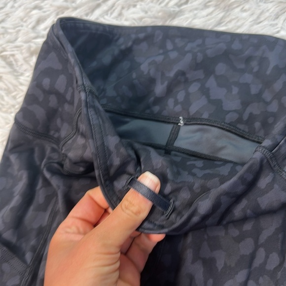 Lululemon Fast and Free Crop II 19" *Non-Reflective Formation Camo Deep Coal Mul - Picture 3 of 6